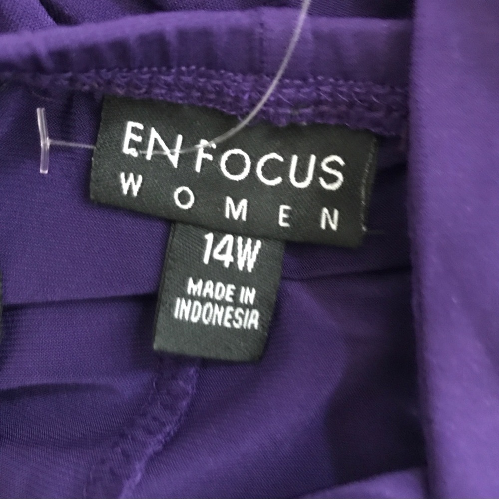 Enfocus women’s dress size 14w purple - Picture 7 of 7